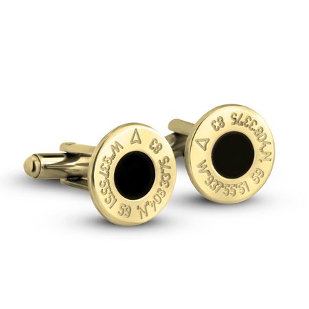 Personalised Cufflinks 24k Gold Plated