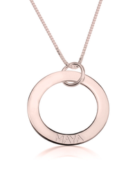 Engraved Mother Necklace - Rose Gold Plated