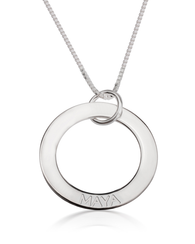 Engraved Mother Necklace - Sterling silver
