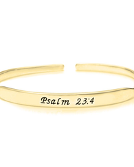 Inspirational Bangle - 24k Gold Plated