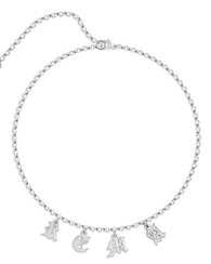 Choker Name Necklace Sterling Silver