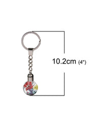 Dried Flower Keychain with LED Light