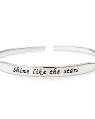 Inspirational Bangle - Sterling Silver