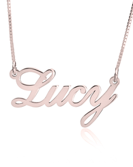 Classic Name Necklace - Rose Gold Plated
