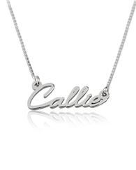 Dainty Name Necklace - Sterling Silver