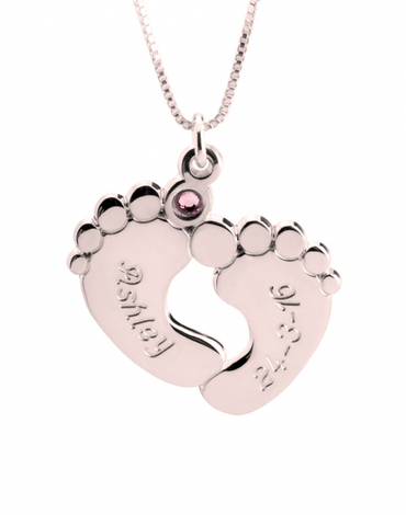 Baby 2025 footprint locket