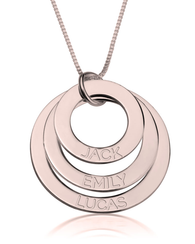 Engraved Mother Necklace - Rose Gold Plated