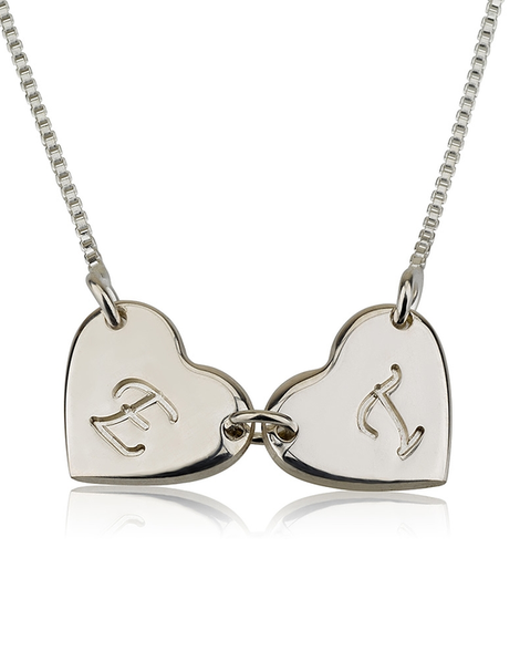 Linked Hearts Necklace - Sterling Silver