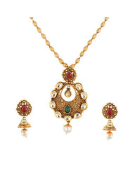 Designer Pendent Set - NOV196 - Indian Fashion Jewellery Online