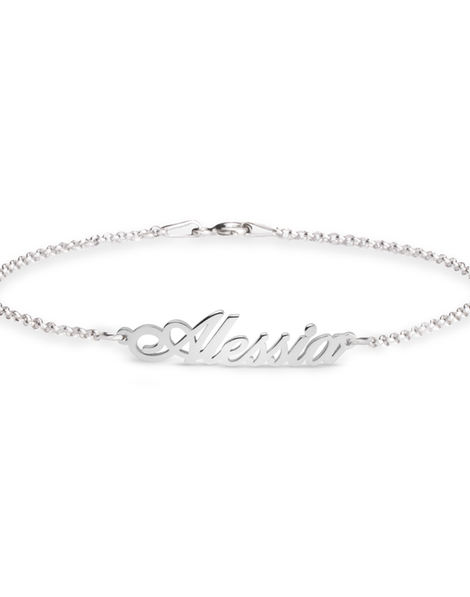 Personalised Name Bracelet - Sterling Silver