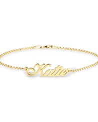 Personalised Name Bracelet - 24k Gold Plated