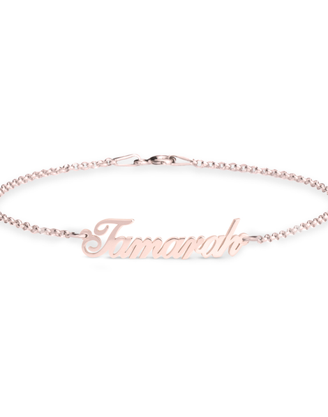 Personalised Name Bracelet - Rose Gold Plated