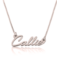 Dainty Name Necklace - Rose Gold Plated