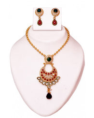 Pakistani Pendant Set - RE121 - Indian Fashion Jewellery Online
