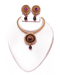 RE Necklace Set - RE095 - Indian Fashion Jewellery Online