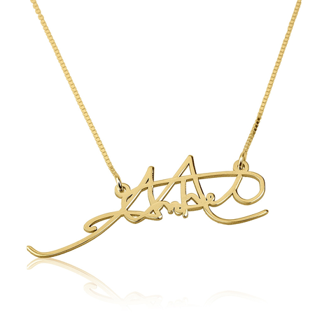 Signature Necklace 24k Gold Plated